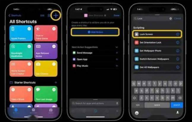 锡山苹果14锁屏维修店分享iPhone14升级iOS16.4后如何创建锁屏快捷方式 