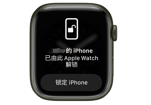 锡山苹果手机维修分享用 AppleWatch 解锁配备面容 ID 的 iPhone方法 